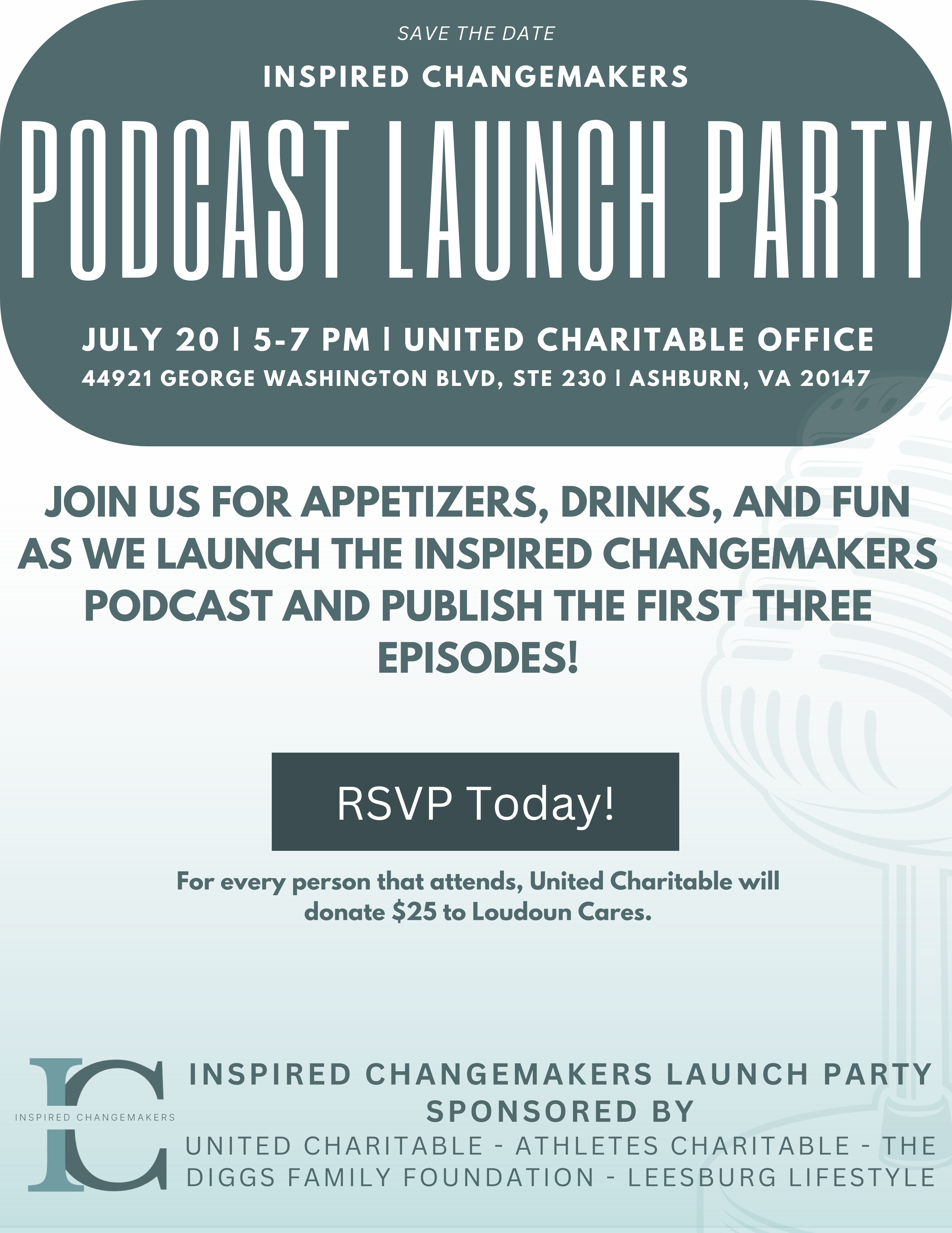 Join United Charitable at their Inspired Changmakers Podcast Launch Party